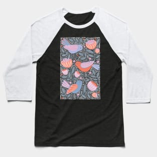 Bonny Little Birds and Blooms Baseball T-Shirt